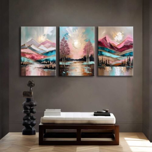 Kanvas Duvar Tablosu 3'lü Canvas Tablo Seti - VOOV4262