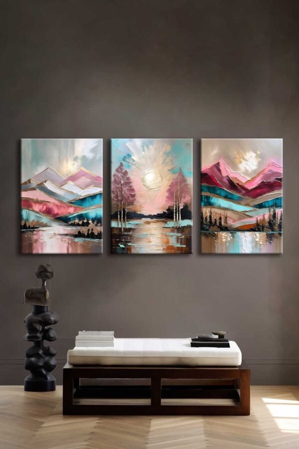 Kanvas Duvar Tablosu 3'lü Canvas Tablo Seti - VOOV4262