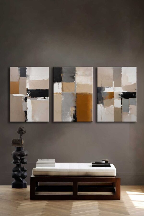 Kanvas Duvar Tablosu 3'lü Canvas Tablo Seti - VOOV4269