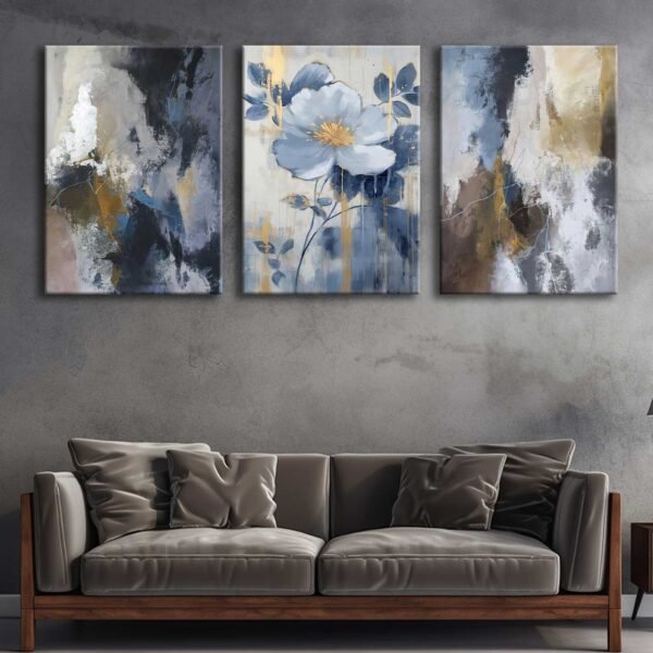 Kanvas Duvar Tablosu 3'lü Canvas Tablo Seti - VOOV4286