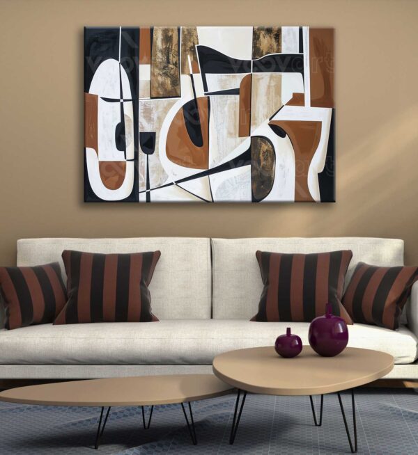 Soyut Dekoratif Kanvas Tablo - VOOV2735