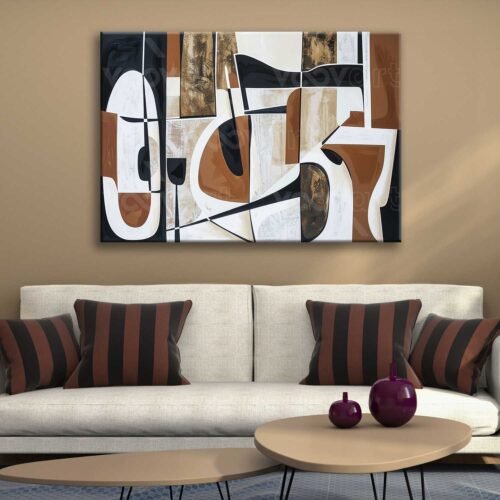 Soyut Dekoratif Kanvas Tablo - VOOV2735