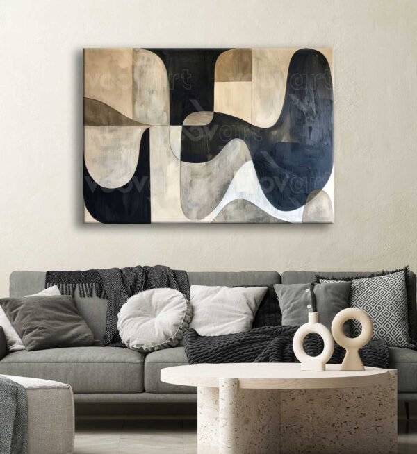Soyut Dekoratif Kanvas Tablo - VOOV2741