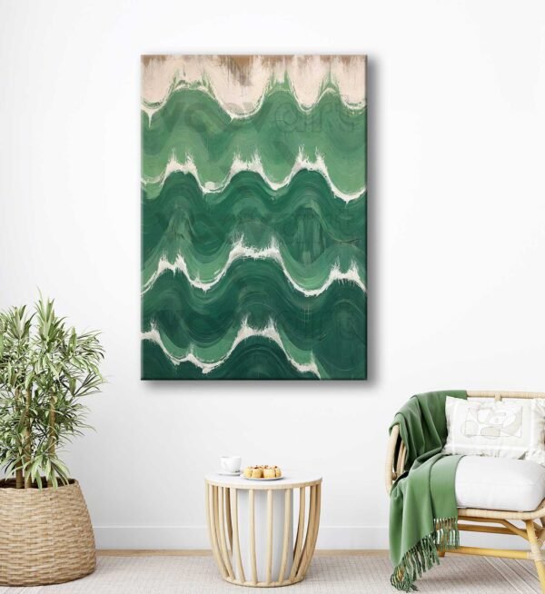 Dekoratif Dalgalar Kanvas Tablo - VOOV2745