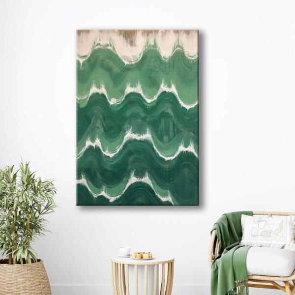 Dekoratif Dalgalar Kanvas Tablo - VOOV2745