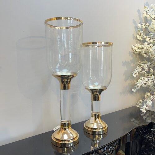 GOLD BÜYÜK BOY İKİLİ ŞAMDAN - ART1181