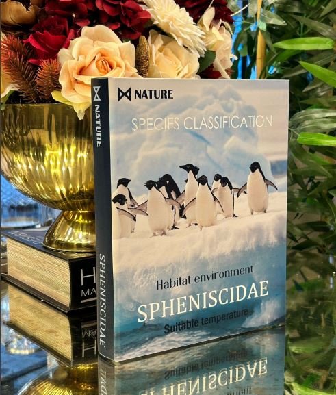 SPHENISCIDAE DEKORATİF KUTU KİTAP - ART1168