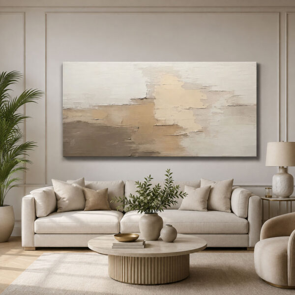 Soft Soyut Dekoratif Kanvas Tablo - VOOV2784