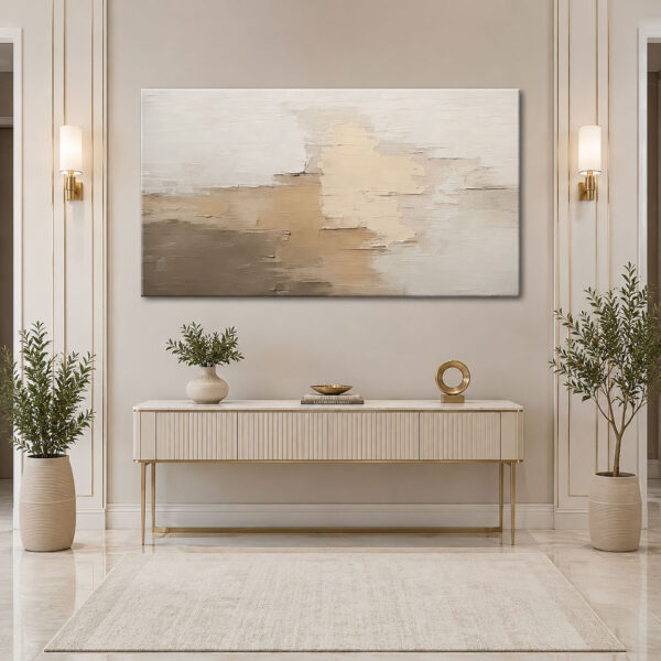 Soft Soyut Dekoratif Kanvas Tablo - VOOV2784
