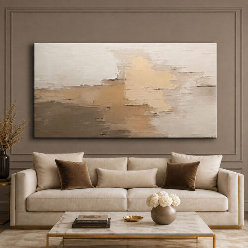 Soft Soyut Dekoratif Kanvas Tablo - VOOV2784