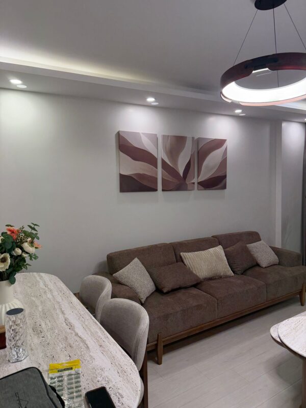 Özel Berceste Çiçek Dekoratif 3'lü Canvas Tablo Seti - VOOV4322