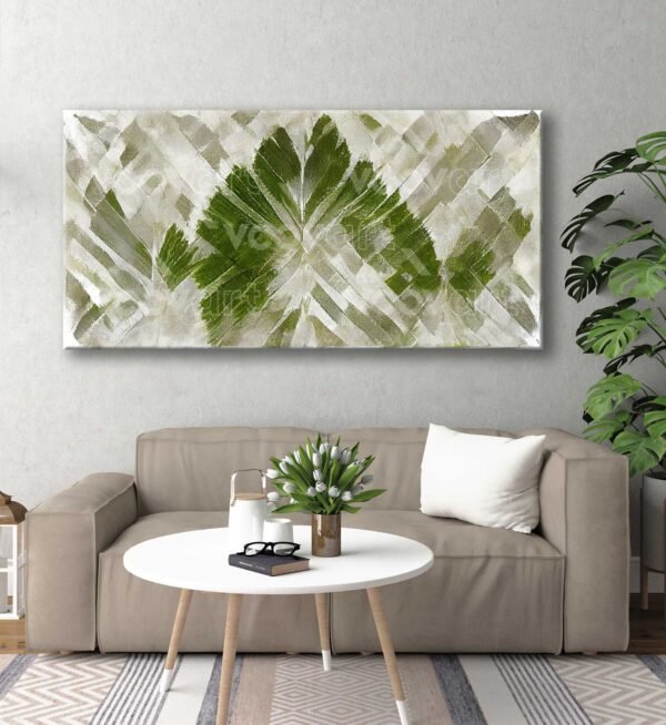 Dekoratif Yapraklar Kanvas Tablo - VOOV2756