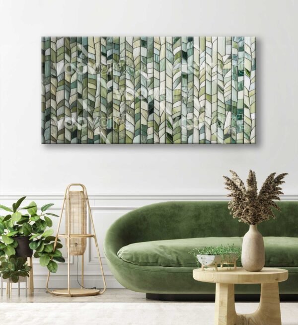 Yaprak Örgüsü Dekoratif Kanvas Tablo - VOOV2758