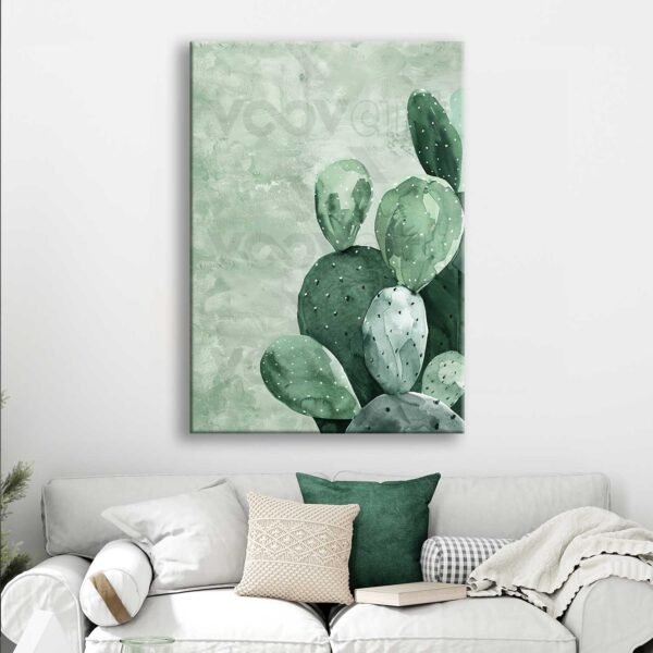 Dekoratif Kaktüsler Kanvas Tablo - VOOV2761