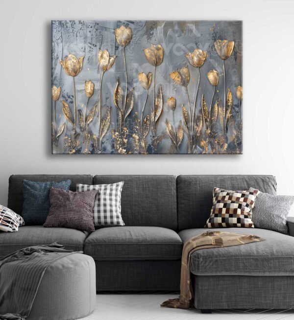 Dekoratif Çiçekler Kanvas Tablo - VOOV2777