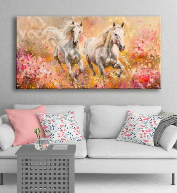 Atların Aşkı Dekoratif Kanvas Tablo - VOOV2790