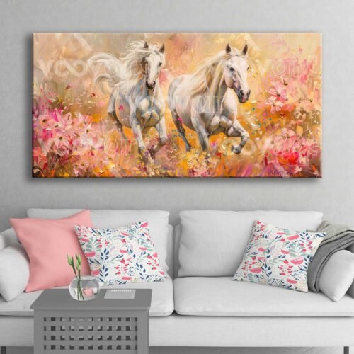 Atların Aşkı Dekoratif Kanvas Tablo - VOOV2790