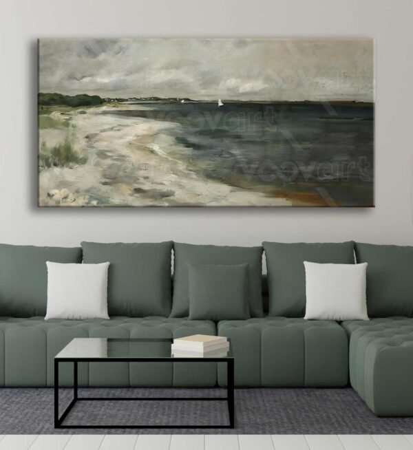 Sahil Manzarası Dekoratif Kanvas Tablo - VOOV2795