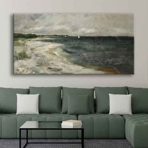 Sahil Manzarası Dekoratif Kanvas Tablo - VOOV2795