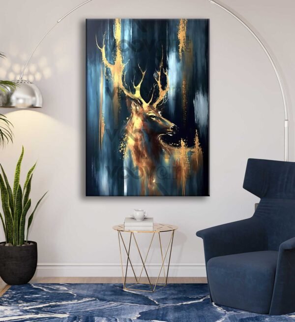 Dekoratif Geyik Kanvas Tablo - VOOV2799