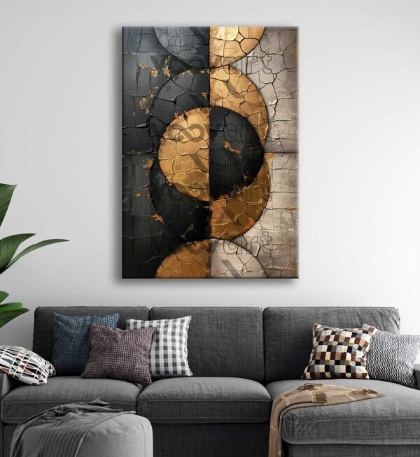 Soyut Desenler Dekoratif Kanvas Tablo - VOOV2802