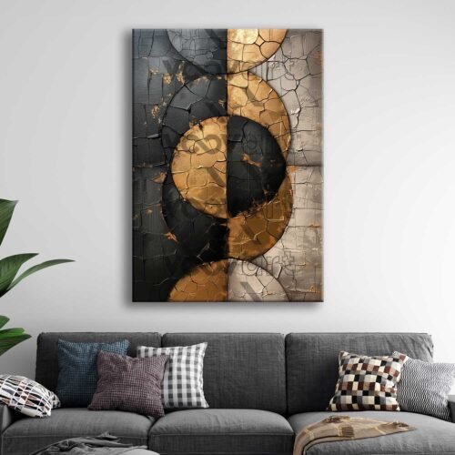 Soyut Desenler Dekoratif Kanvas Tablo - VOOV2802