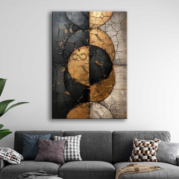 Soyut Desenler Dekoratif Kanvas Tablo - VOOV2802