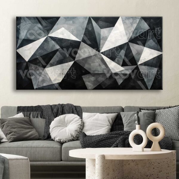 Geometrik Dekoratif Kanvas Tablo - VOOV2806