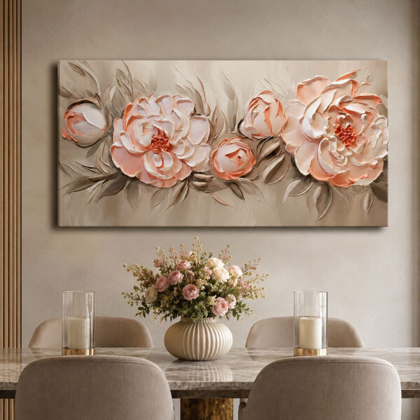 Peach Blossom Dekoratif Kanvas Tablo - VOOV3015