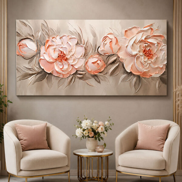 Peach Blossom Dekoratif Kanvas Tablo - VOOV3015