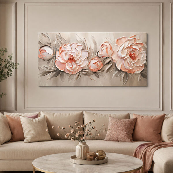 Peach Blossom Dekoratif Kanvas Tablo - VOOV3015