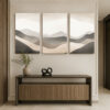 Soft Horizon Kanvas Duvar Tablosu - 3'lü Canvas Tablo Seti - VOOV4324