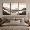 Soft Horizon Kanvas Duvar Tablosu - 3'lü Canvas Tablo Seti - VOOV4324