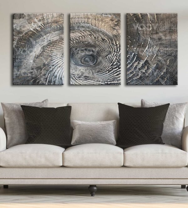 Girdap Kanvas Tablo - 3'lü Canvas Tablo Seti - VOOV4330