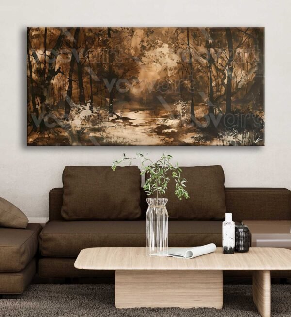 Nostalji Orman Dekoratif Kanvas Tablo - VOOV2808