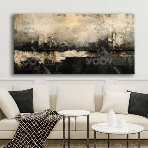 Modern Soyut Dekoratif Kanvas Tablo - VOOV2810