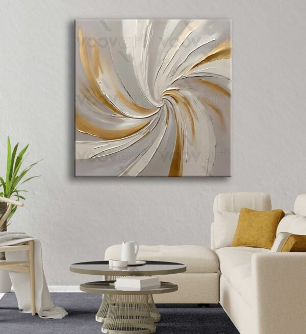 Soyut Döngü Dekoratif Kanvas Tablo - VOOV2815