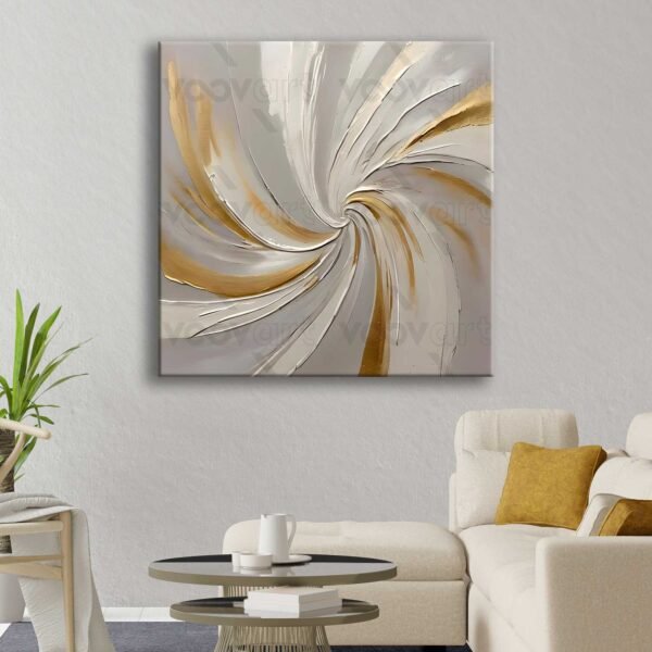 Soyut Döngü Dekoratif Kanvas Tablo - VOOV2815