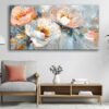 Modern Soyut Çiçekler Dekoratif Kanvas Tablo - VOOV2823