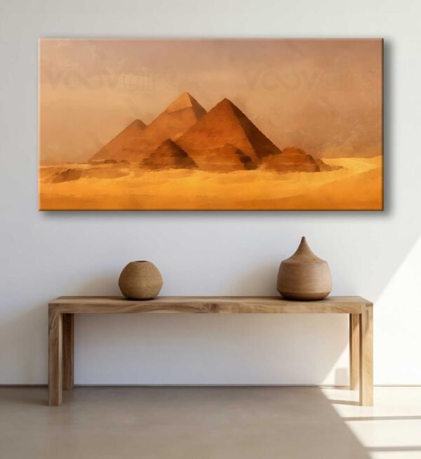 Mısır Piramitleri Dekoratif Kanvas Tablo - VOOV3003