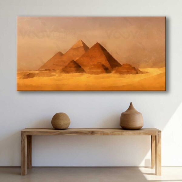 Mısır Piramitleri Dekoratif Kanvas Tablo - VOOV3003
