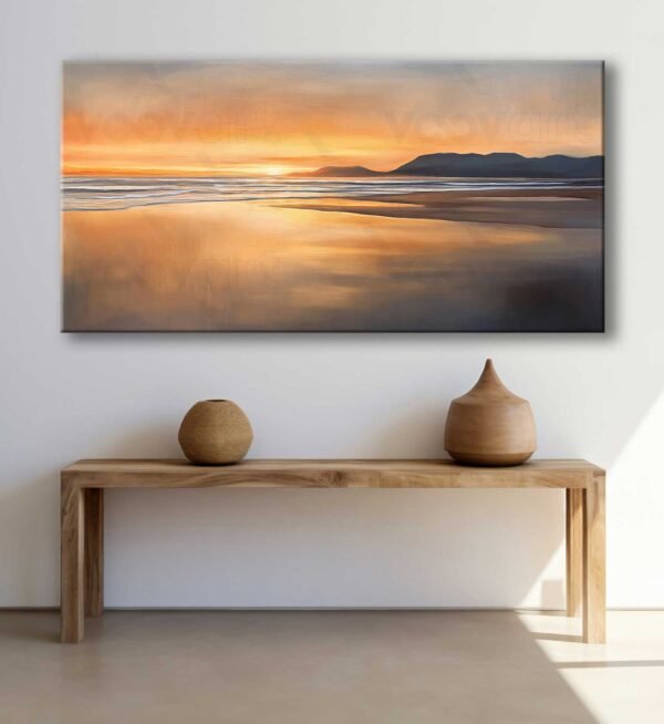 Sahil Manzarası Dekoratif Kanvas Tablo - VOOV3016