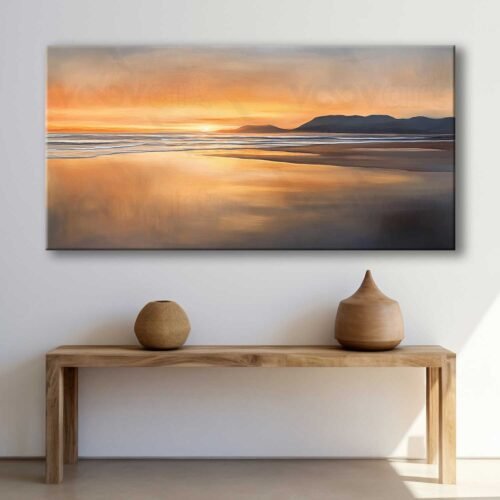 Sahil Manzarası Dekoratif Kanvas Tablo - VOOV3016