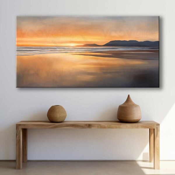 Sahil Manzarası Dekoratif Kanvas Tablo - VOOV3016