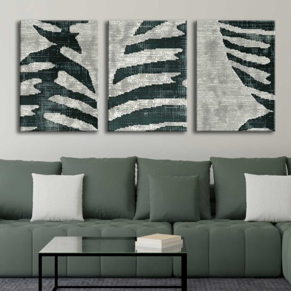 voov4321-3 Modern Soyut Kanvas Tablo - 3'lü Canvas Tablo Seti - VOOV4321