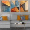 Soyut Kanvas Tablo - 3'lü Canvas Tablo Seti - VOOV4341