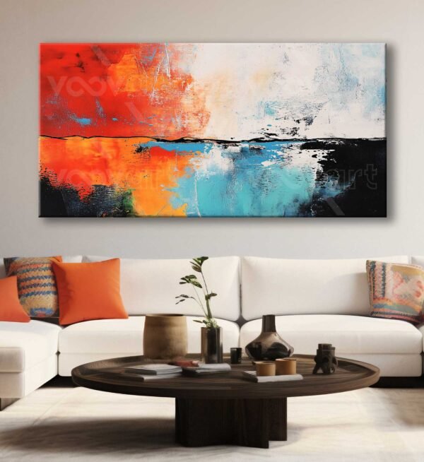 Modern Soyut Dekoratif Kanvas Tablo - VOOV3043