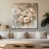 Soyut Modern Çiçekler Dekoratif Kanvas Tablo  - VOOV3052