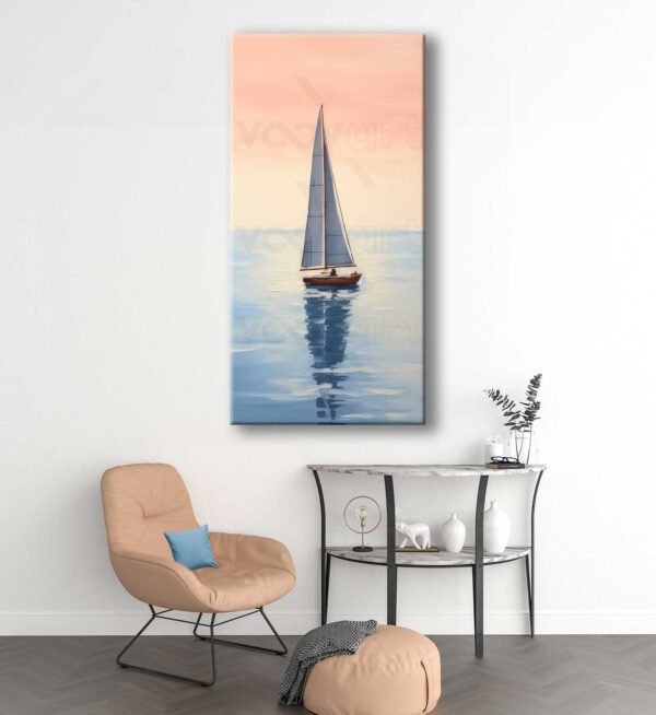Yelkenli Tekne Dekoratif Kanvas Tablo - VOOV3062