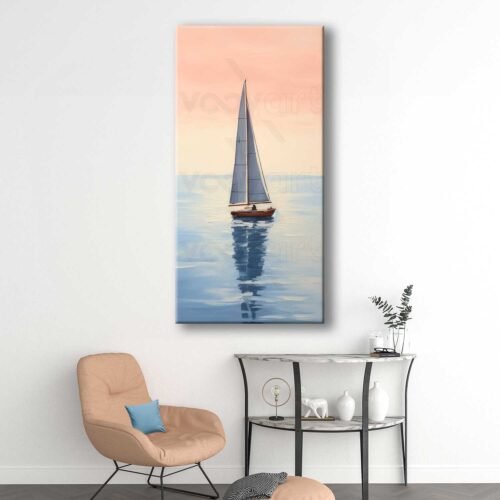 Yelkenli Tekne Dekoratif Kanvas Tablo - VOOV3062